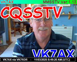 VK7KT: 2025031109 de DB0BEN