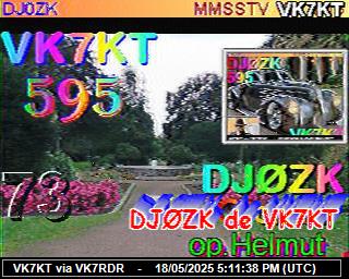 VK7KT: 2025051819 de DB0BEN