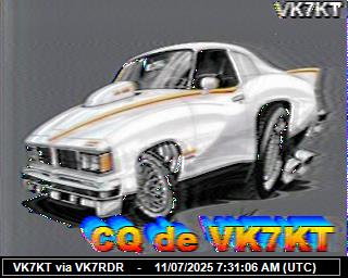 VK7KT: 2025071109 de DB0BEN