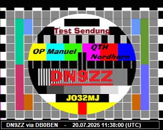 DN9ZZ: 2025072013 de DB0BEN