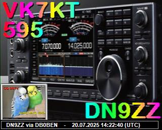 DN9ZZ: 2025072016 de DB0BEN