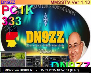 DN9ZZ: 2025091512 de DB0BEN