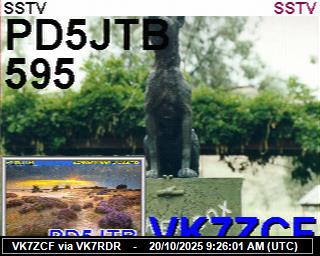 VK7ZCF: 2025102011 de DB0BEN