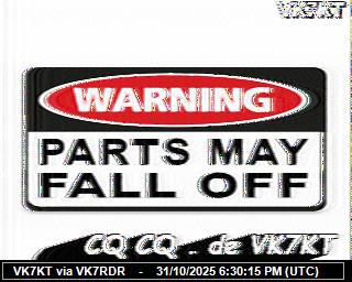 VK7KT: 2025103119 de DB0BEN