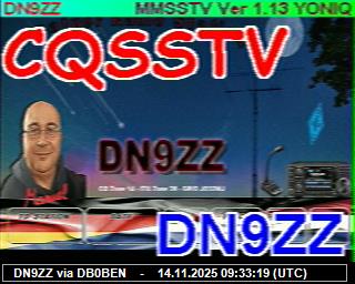 DN9ZZ: 2025111410 de DB0BEN