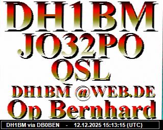 DH1BM: 2025121216 de PI1DFT