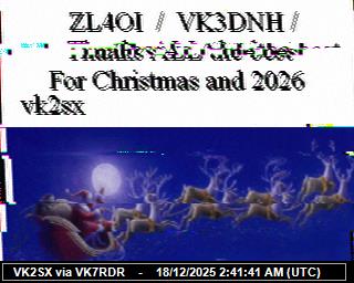 VK7EV: 2025121803 de DB0BEN