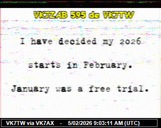 VK7TW: 2026020510 de PI1DFT