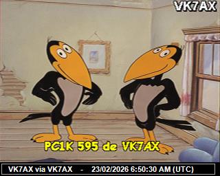 VK7AX: 2026022307 de DB0BEN
