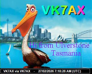 VK7AX: 2026022708 de DB0BEN