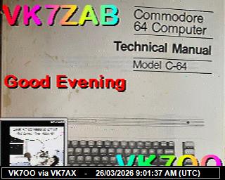 VK7OO: 2026032610 de DB0BEN