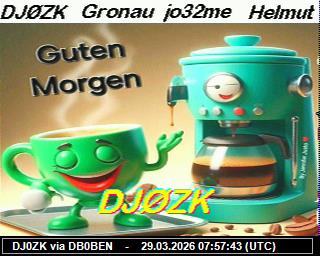 DJ0ZK: 2026032910 de PI1DFT