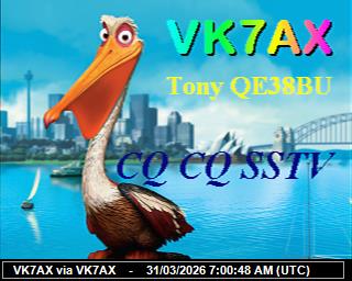 VK7AX: 2026033109 de DB0BEN