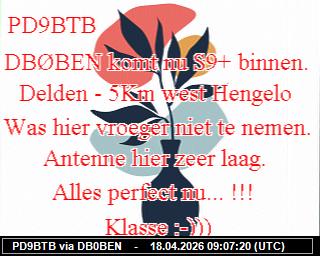 PA0BVD: 2026041811 de DB0BEN