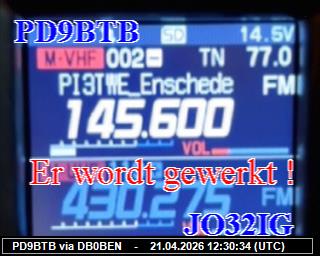 PA0BVD: 2026042114 de DB0BEN