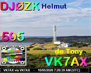 VK7AX: 2026051009 de DB0BEN