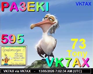 VK7AX: 2026051309 de DB0BEN