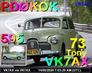 VK7AX: 2026051409 de DB0BEN