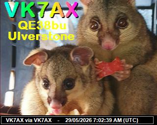 VK7AX: 2026052909 de DB0BEN