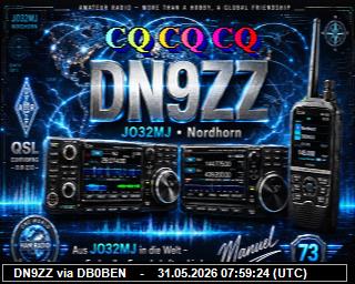 DN9ZZ: 2026053110 de DB0BEN