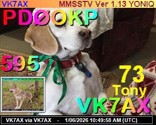 VK7AX: 2026060112 de DB0BEN