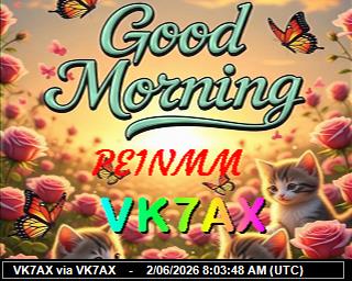 VK7AX: 2026060210 de DB0BEN