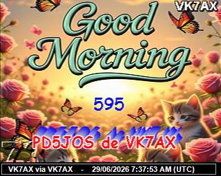 VK7AX: 2026062909 de DB0BEN