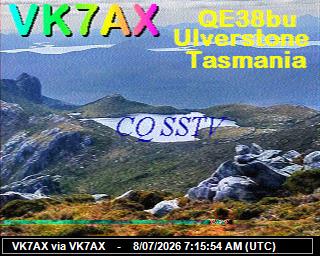 VK7AX: 2026070809 de DB0BEN