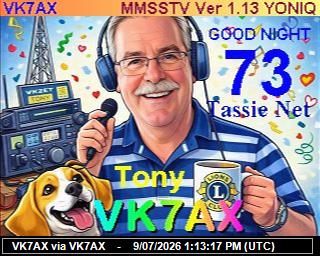 VK7AX: 2026070915 de DB0BEN