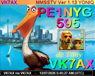 VK7AX: 2026071207 de DB0BEN