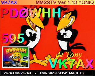 VK7AX: 2026071208 de DB0BEN