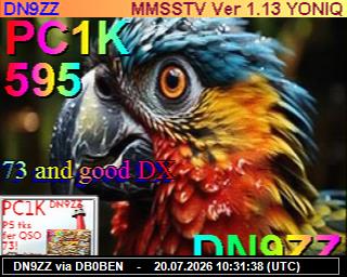 DN9ZZ: 2026072012 de DB0BEN