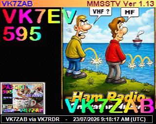 VK7ZAB: 2026072311 de PI1DFT