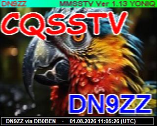 DN9ZZ: 2026080113 de DB0BEN