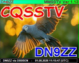 DN9ZZ: 2026080113 de DB0BEN