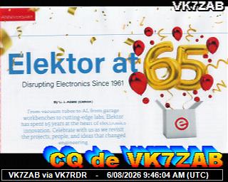 VK7ZAB: 2026080611 de PI1DFT