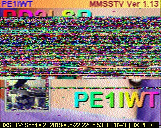 PE1IWT: 2019-08-22 de PI3DFT