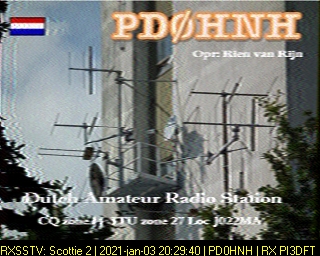 PD0HNH: 2021-01-03 de PI3DFT
