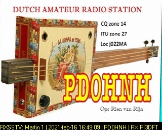 PD0HNH: 2021-02-16 de PI3DFT