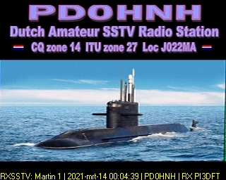 PD0HNH: 2021-03-14 de PI3DFT