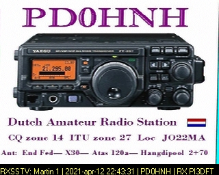 PD0HNH: 2021-04-12 de PI3DFT