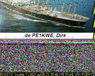PE1KWE: 2021-07-05 de PI3DFT