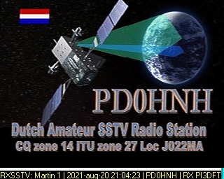PD0HNH: 2021-08-20 de PI3DFT