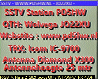 PD5HW: 2021-09-06 de PI3DFT