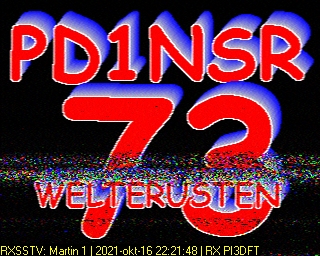 PD1NSR: 2021-10-16 de PI3DFT