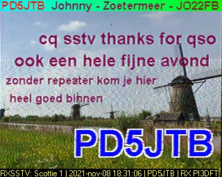 PD5JTB: 2021-11-08 de PI3DFT