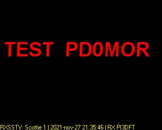 PD0MOR: 2021-11-27 de PI3DFT