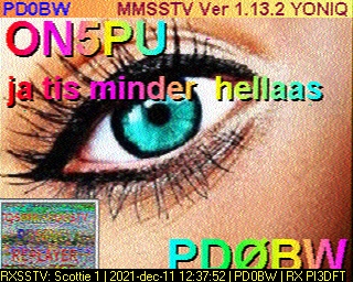 PD0BW: 2021-12-11 de PI3DFT