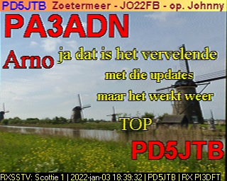 PD5JTB: 2022-01-03 de PI3DFT