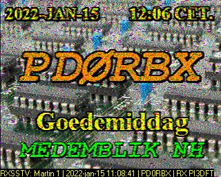 PD0RBX: 2022-01-15 de PI3DFT